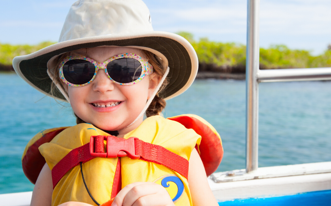 Small Child Wearing Life Jacket